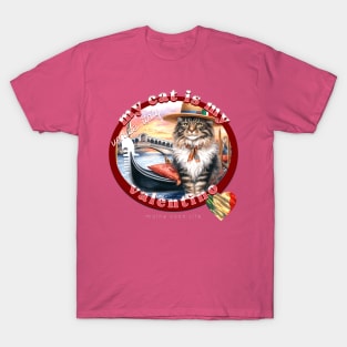 My Cat Is My Valentino Maine Coon Life 46M T-Shirt